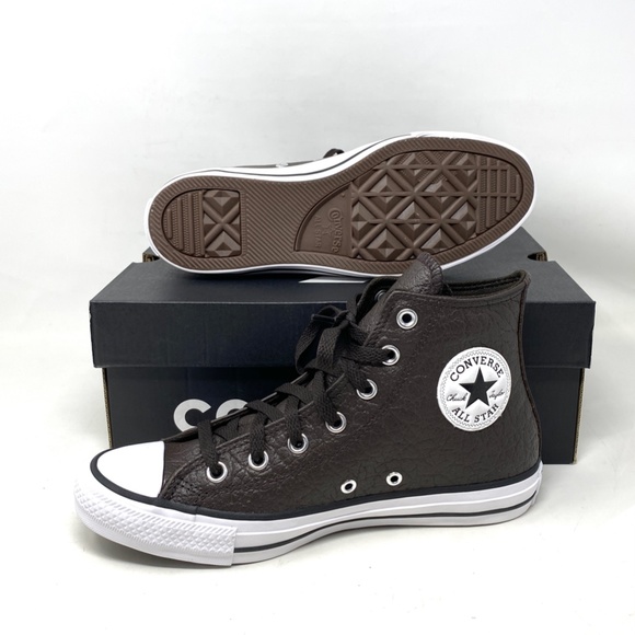 Converse Chuck Taylor All Star High Leather Brown Women's Size Sneakers A01461C - Picture 4 of 10